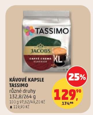 Kávové kapsle Tassimo