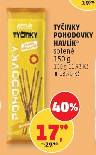 TYČINKY POHODOVKY HAVLÍK