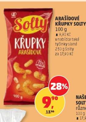 ARAŠÍDOVÉ KŘUPKY SOLTY