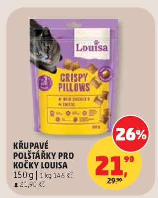KŘUPAVÉ POLŠTÁŘKY PRO KOČKY LOUISA