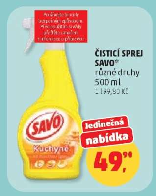 ČISTICÍ SPREJ SAVO*