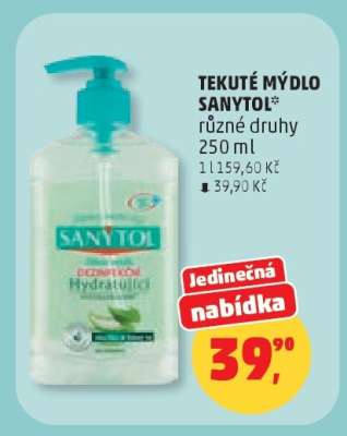 TEKUTÉ MÝDLO SANYTOL