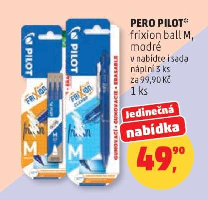 PERO PILOT frixion ball M, modré