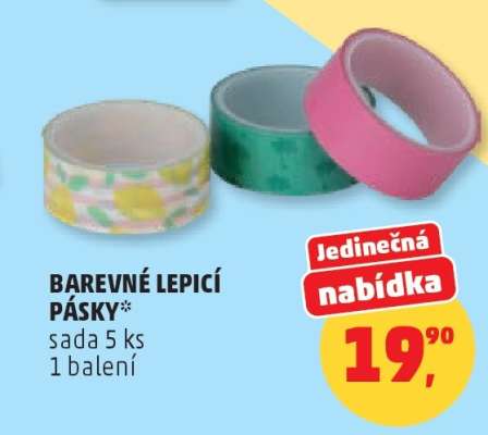 BAREVNÉ LEPICÍ PÁSKY