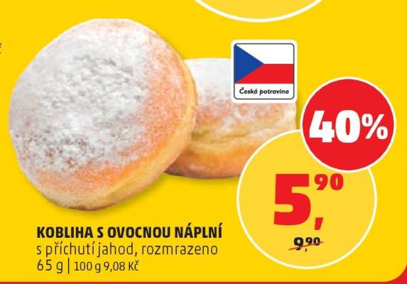 Kobliha s ovocnou náplní*