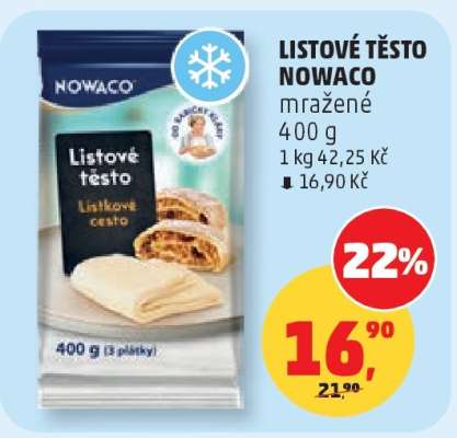 LISTOVÉ TĚSTO NOWACO