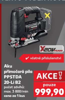 Aku přímočará pila PPSTDA 20-Li B2