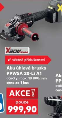 Aku úhlová bruska PPWSA 20-Li A1