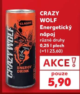 CRAZY WOLF Energetický nápoj