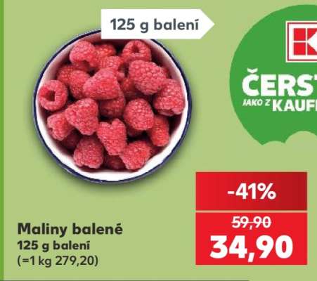 Maliny balené