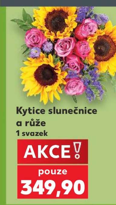 Kytice slunečnice a růže