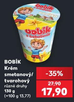 BOBÍK Krém smetanový tvarohový