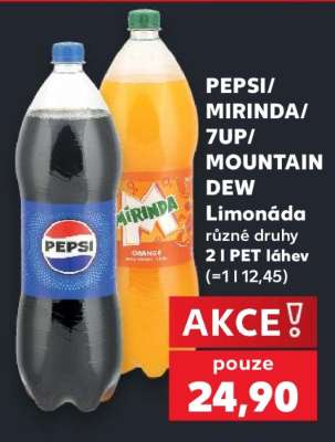 PEPSI/ MIRINDA/ 7UP/ MOUNTAIN DEW Limonáda