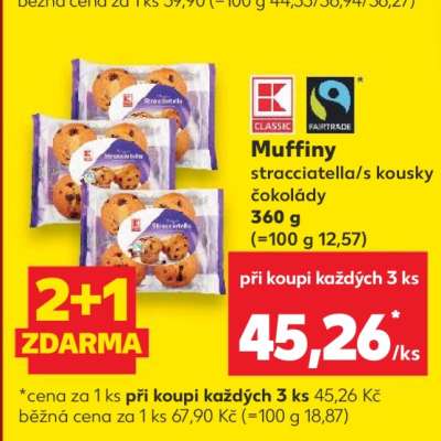 Muffiny stracciatella/s kousky čokolády