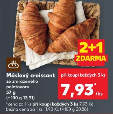 Máslový croissant
