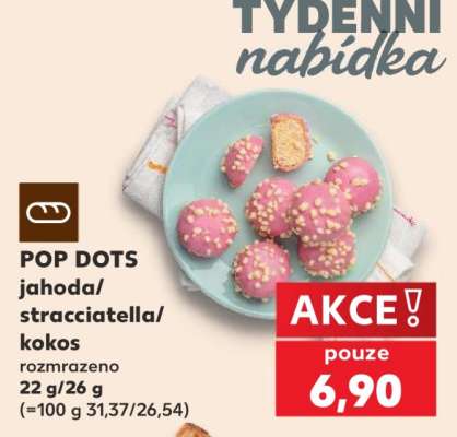 POP DOTS jahoda/stracciatella/kokos
