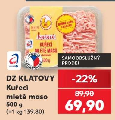 DZ KLATOVY Kuřecí mleté maso