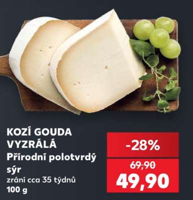 KOZÍ GOUDA VYZRÁLÁ