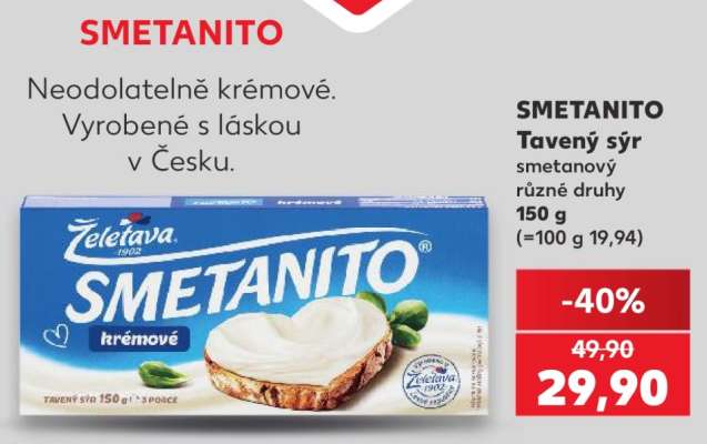 SMETANITO Tavený sýr