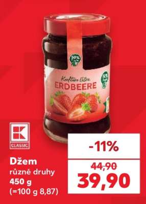 Džem různé druhy
