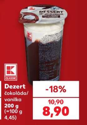 Dezert čokoláda/vanilka 200 g