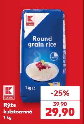 Rýže kulatozrnná 1 kg