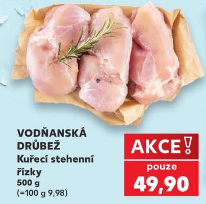 VODŇANSKÁ DRŮBEŽ Kuřecí stehenní řízky