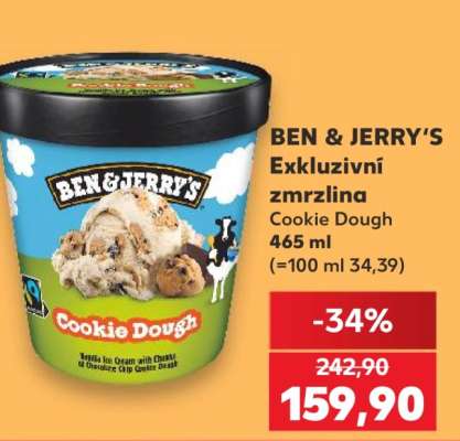 BEN & JERRY'S Exkluzivní zmrzlina Cookie Dough