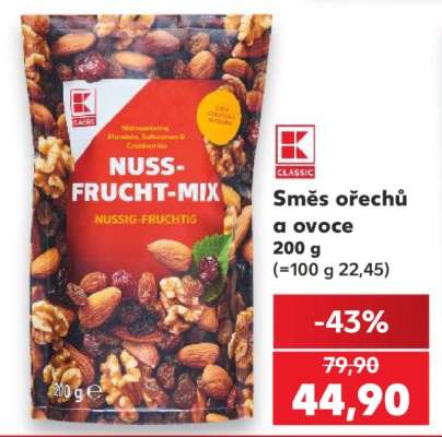 SMĚS OŘECHŮ A OVOCE