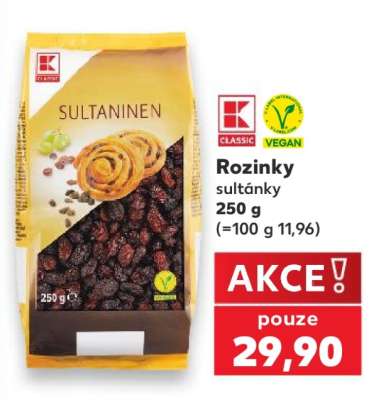 Rozinky sultánky 250 g
