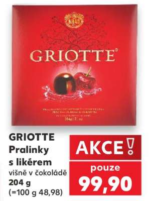 GRIOTTE Pralinky s likérem