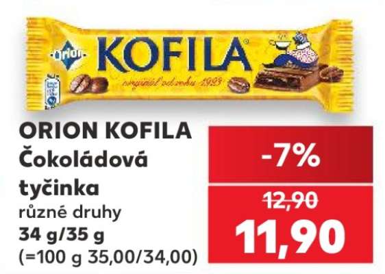 ORION KOFILA Čokoládová tyčinka