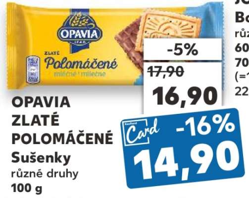 Opavia Zlaté polomáčené