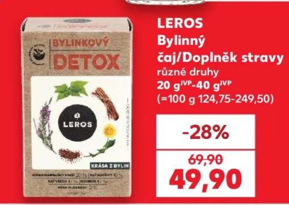LEROS Bylinný čaj/Doplněk stravy