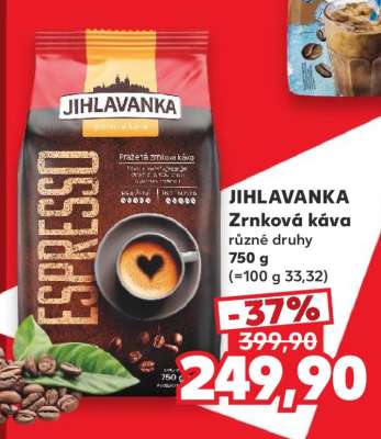 JIHLAVANKA Zrnková káva