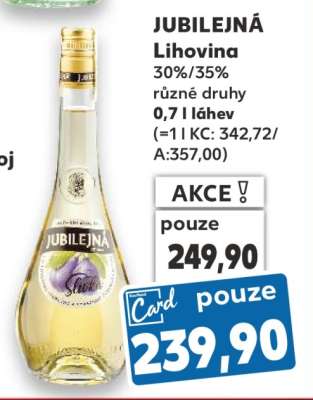JUBILEJNÁ Lihovina