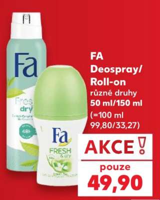 FA Deospray/ Roll-on