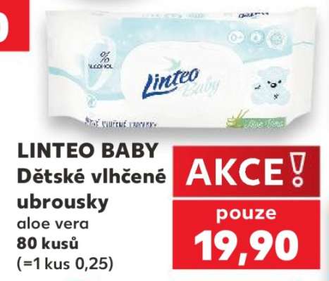 Linteo Baby dětské vlhčené ubrousky