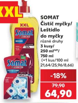 SOMAT Čistič myčky/Leštidlo do myčky