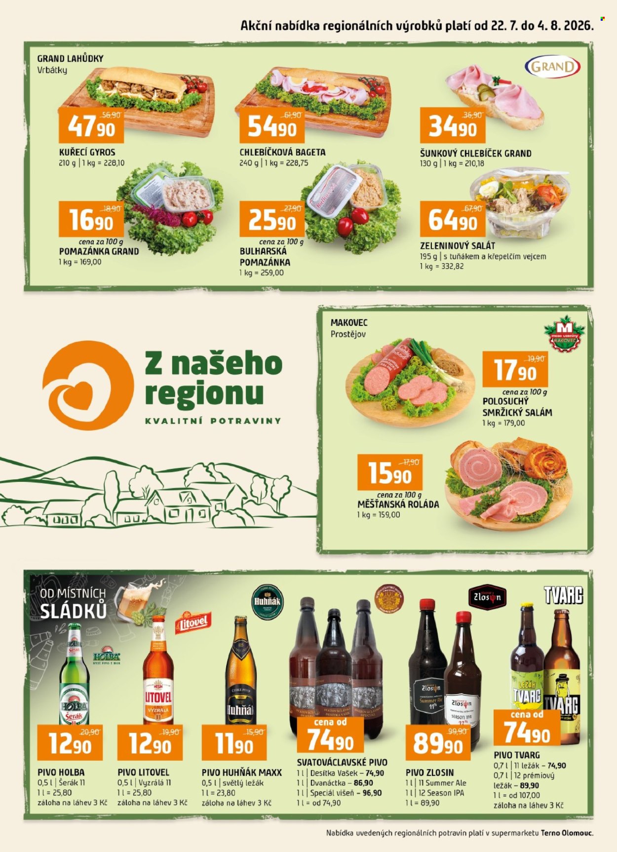 Leták coop TERNO - 22. 7. 2026 - 4. 8. 2026. Strana 1