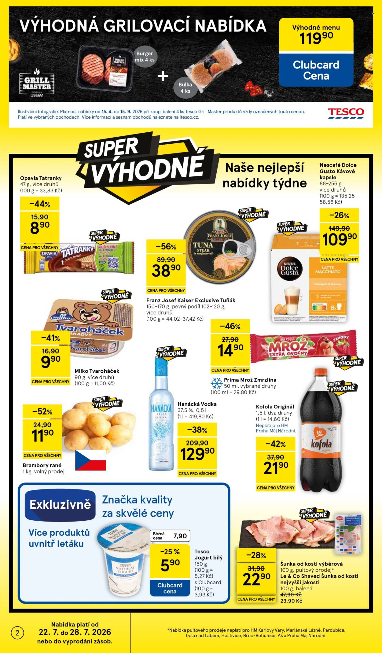 Leták TESCO - 22. 7. 2026 - 28. 7. 2026. Strana 2