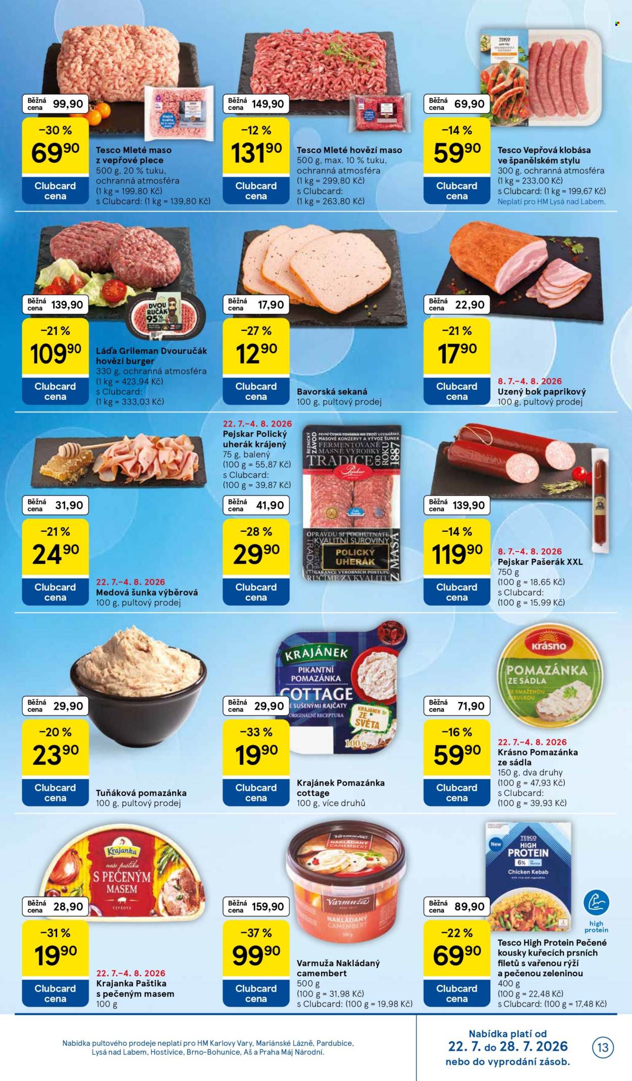 Leták TESCO - 22. 7. 2026 - 28. 7. 2026. Strana 13