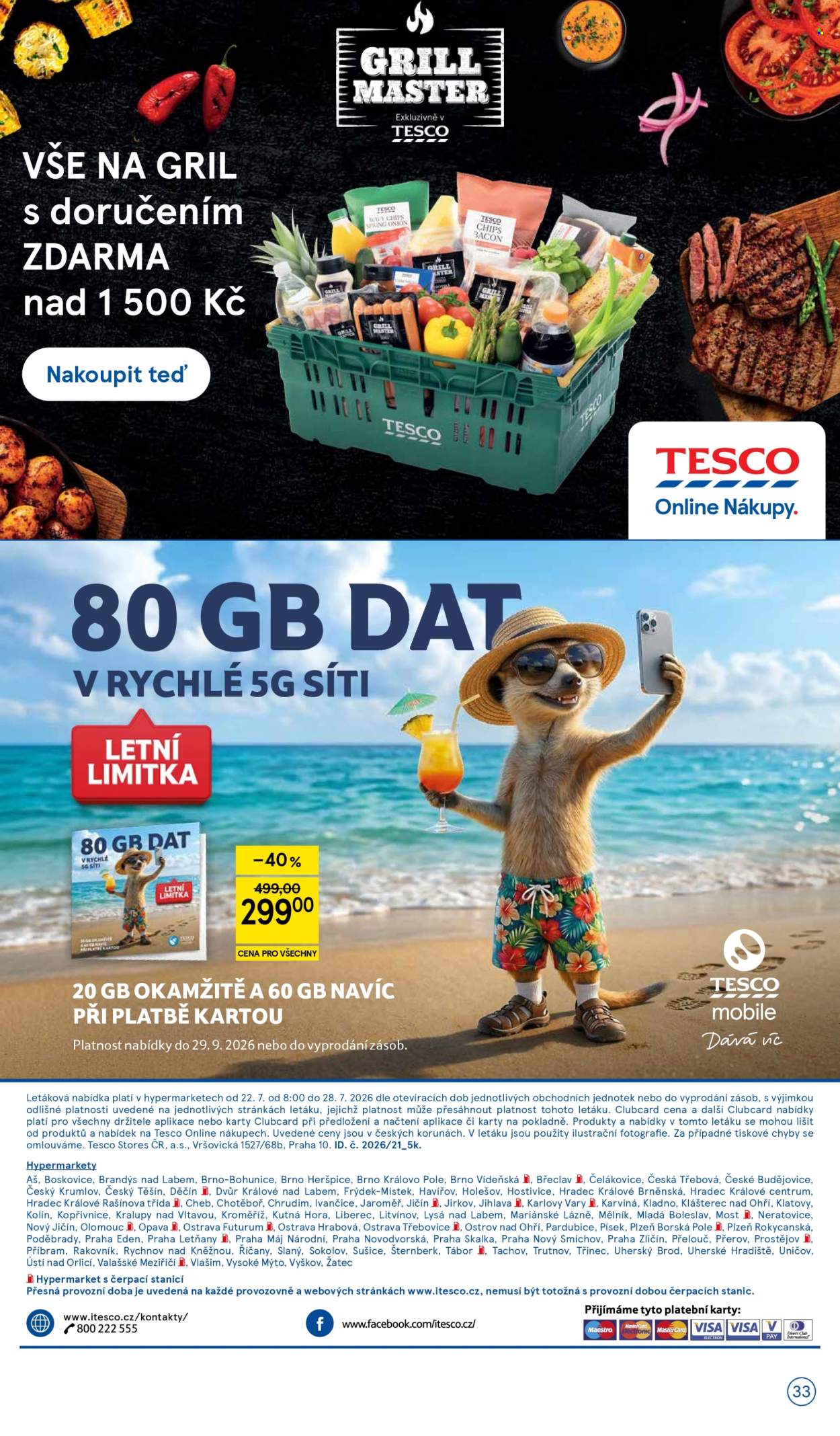 Leták TESCO - 22. 7. 2026 - 28. 7. 2026. Strana 33