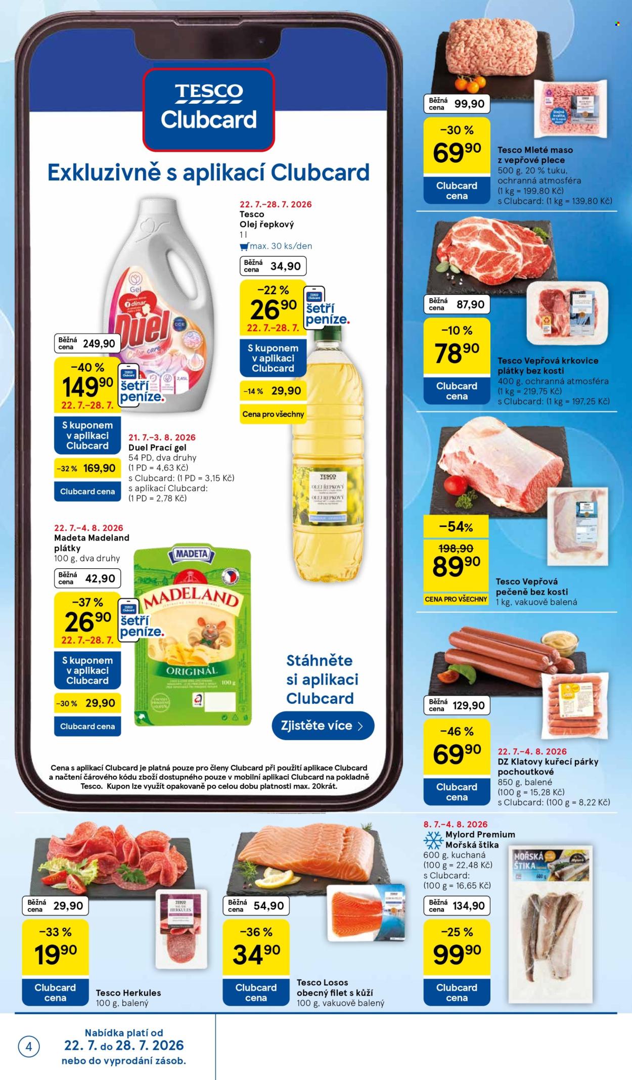 Leták TESCO supermarket - 22. 7. 2026 - 28. 7. 2026. Strana 4