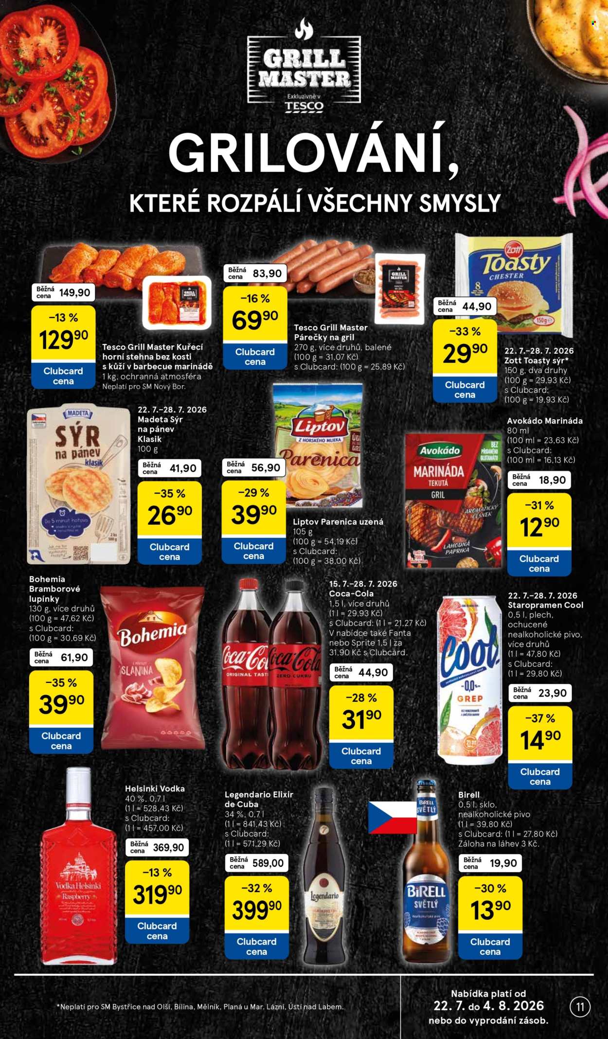 Leták TESCO supermarket - 22. 7. 2026 - 28. 7. 2026. Strana 11