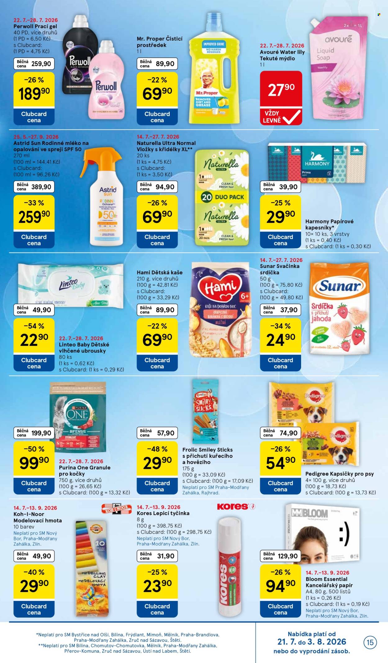 Leták TESCO supermarket - 22. 7. 2026 - 28. 7. 2026. Strana 15