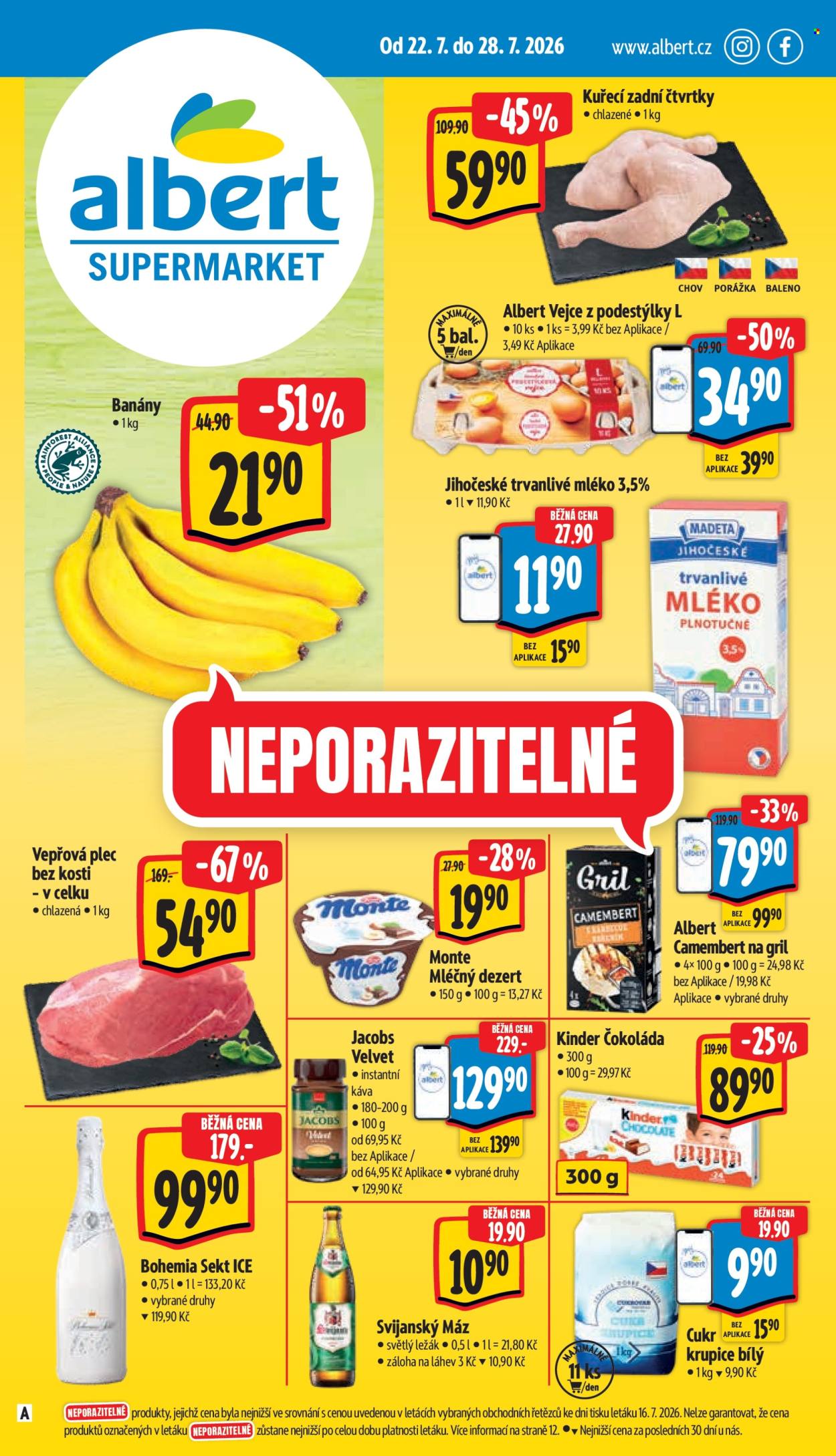 Leták Albert Supermarket - 22. 7. 2026 - 28. 7. 2026. Strana 1