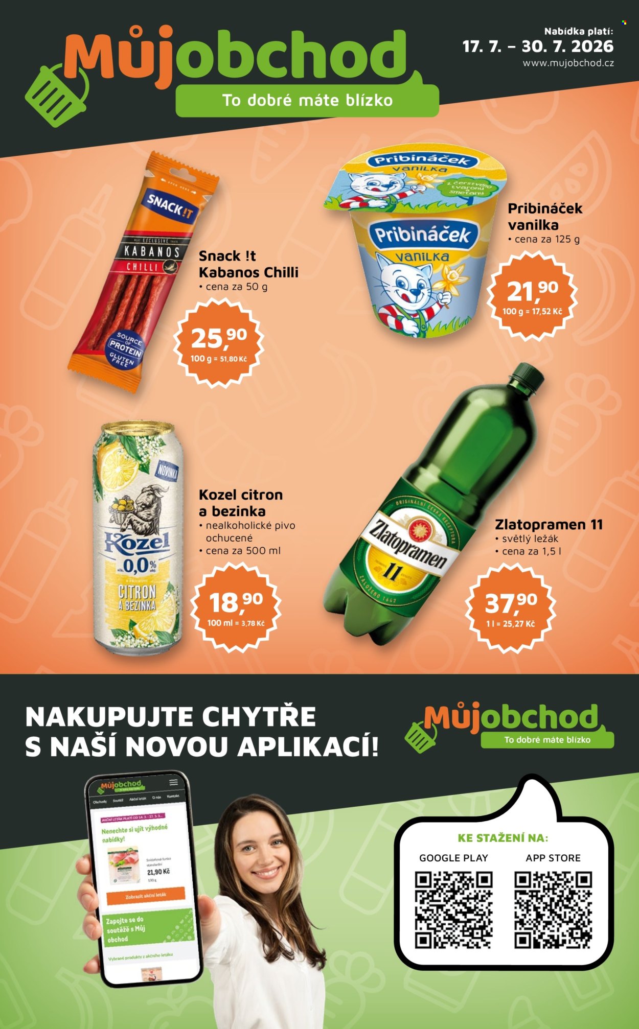 Leták Můj obchod - 17. 7. 2026 - 30. 7. 2026. Strana 1