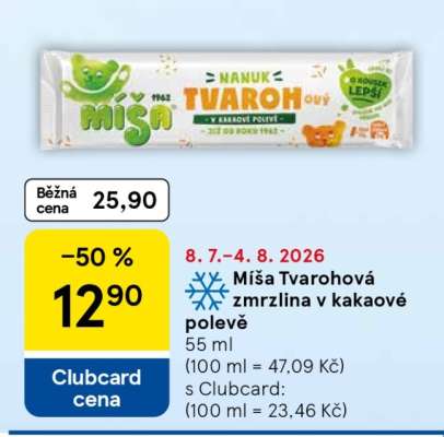 Míša Tvarohová Zmrzlina v kakaové polevě