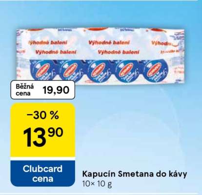 KAPUCÍN Smetana do kávy
